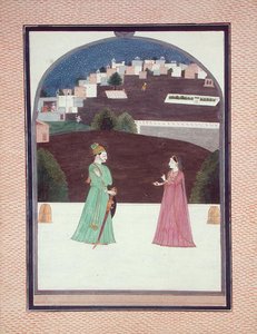 November: Találkozó, a Baramasa, Pahari Iskola, Himachal Pradesh alkotó: Indian School